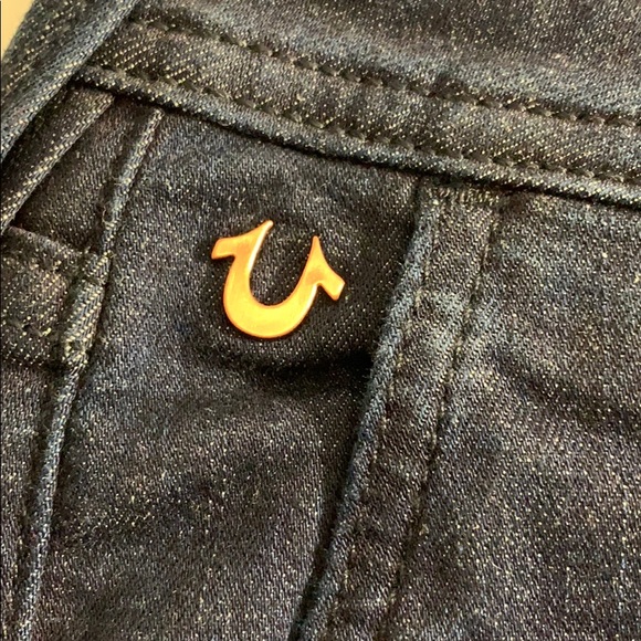 True Religion Wide Leg Dark Wash Jeans 28 - Picture 5 of 9